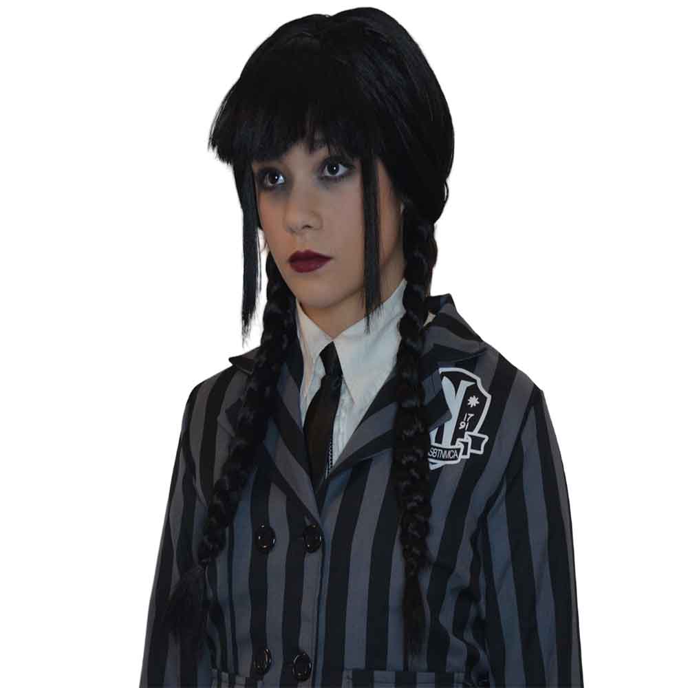 Περούκα Wednesday Adams Family Περούκα Wednesday Adams Family