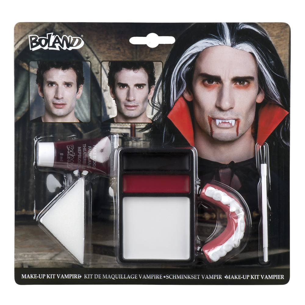 Παλέτα μακιγιάζ vampire με 3 χρώματα δόντια και αίμα
