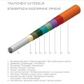 Τραπέζι Fir-t-x 190x90cm μεταλλικό μασίφ με ξύλο teak