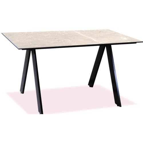 Τραπέζι αλουμινίου Με Επιφάνεια Compact Hpl μπεζ 120Χ80cm