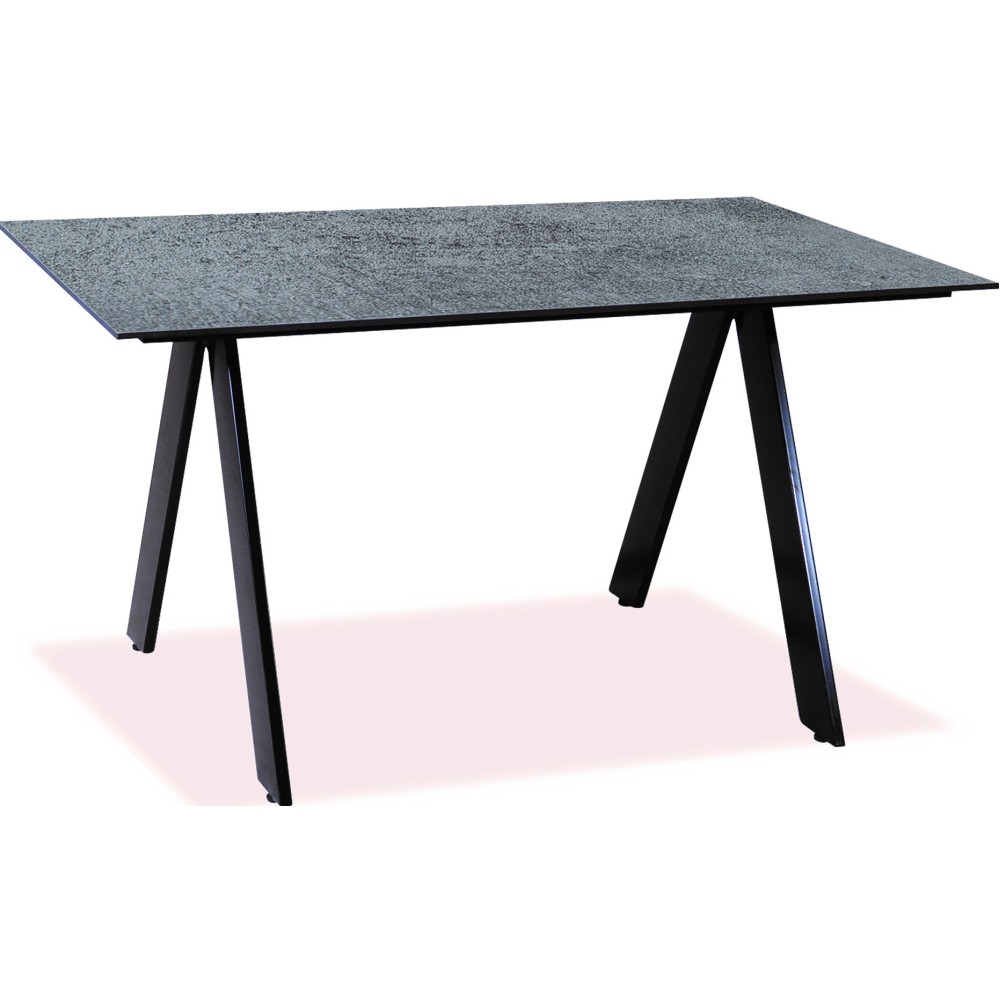Τραπέζι αλουμινίου Με Επιφάνεια Compact Hpl Γκρι 140Χ80cm