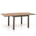 Τραπέζι αλουμινίου Otrando Taupe επεκτεινόμενο 90/180x90x75 cm