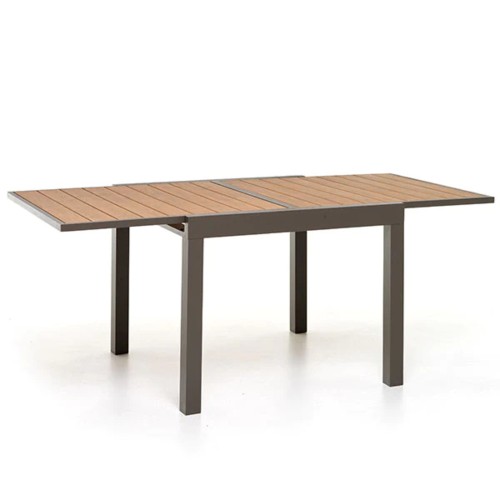 Τραπέζι αλουμινίου Otrando Taupe επεκτεινόμενο 90/180x90x75 cm Τραπέζι αλουμινίου Otrando Taupe επεκτεινόμενο 90/180x90x75 cm
