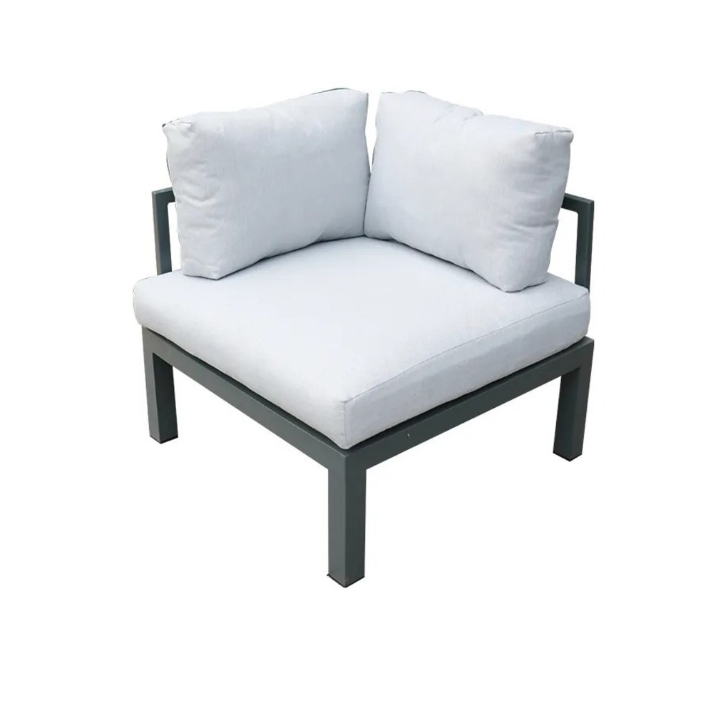 Σαλόνι Corner set αλουμινίου με polywood