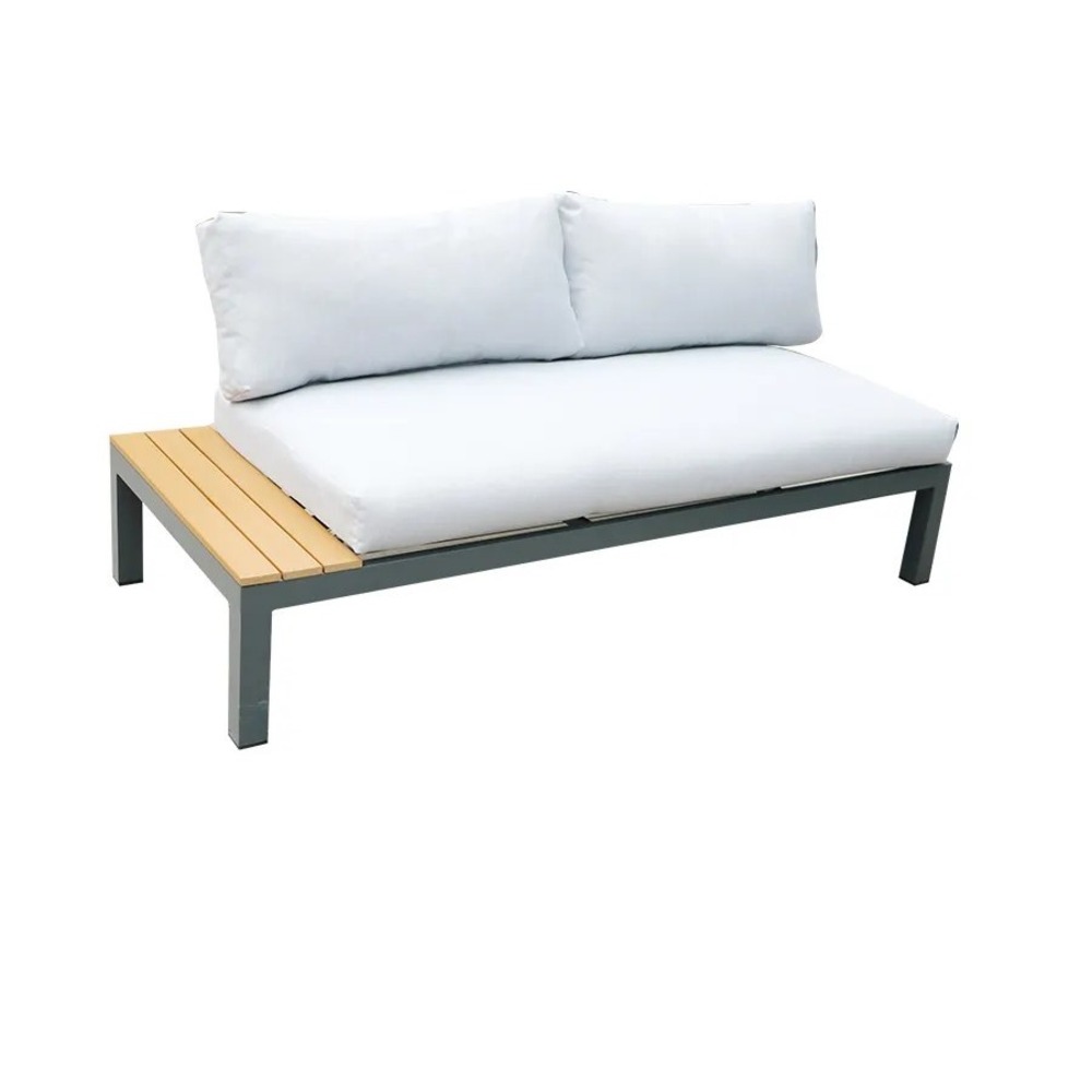 Σαλόνι Corner set αλουμινίου με polywood