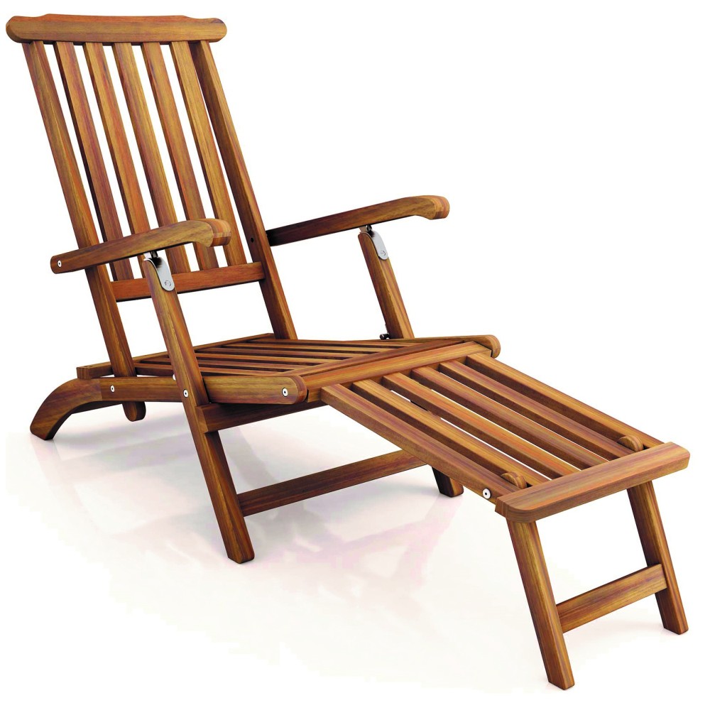 Ξύλινη Πολυθρόνα Dec Acacia Wood 148 X 57 X 89cm