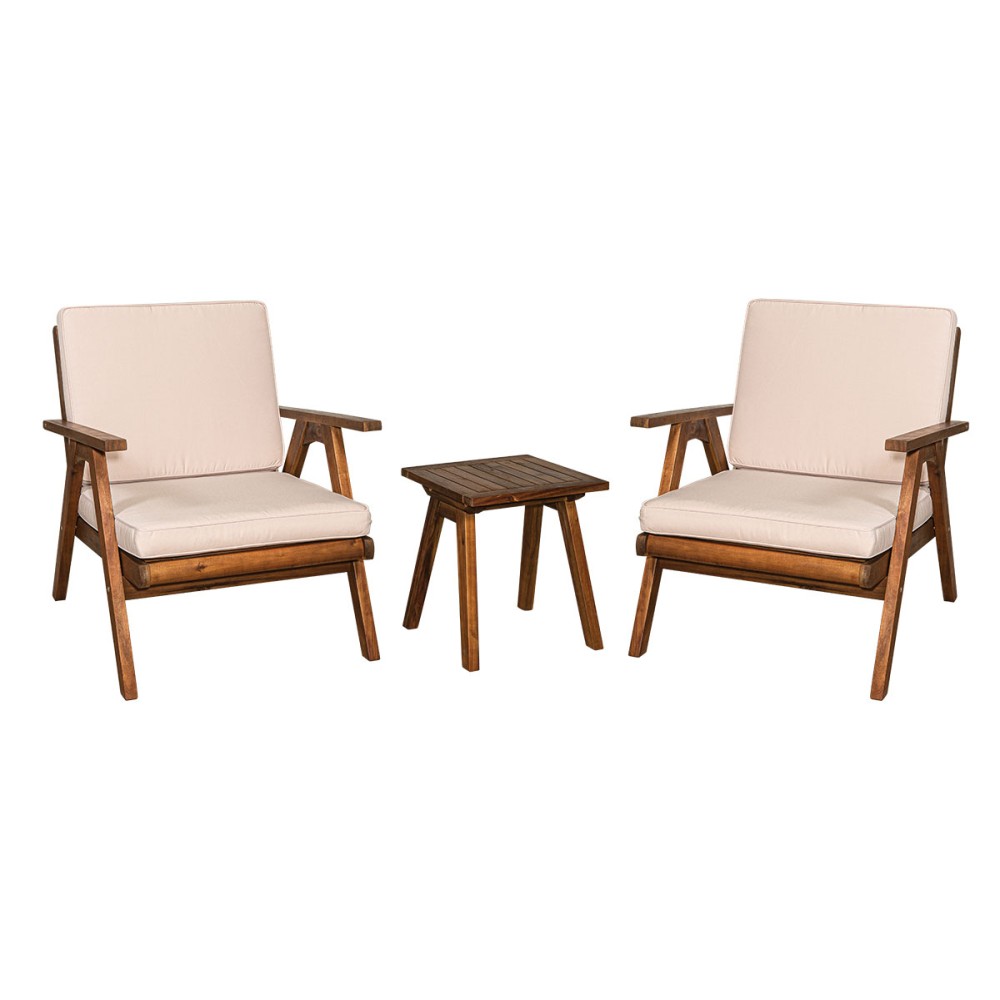 Set καθιστικό κήπου ξύλινο Acacia 3 τεμάχια