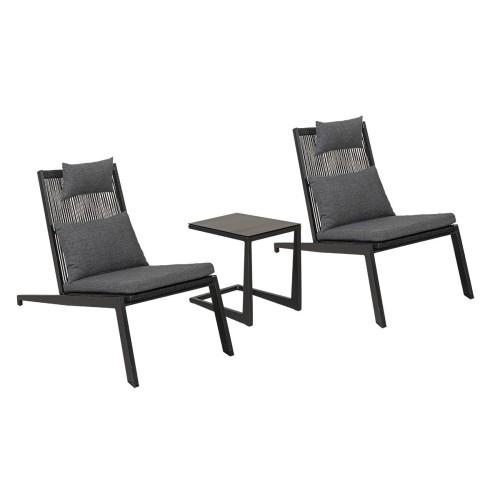 Set καθιστικό κήπου αλουμινίου Nostos 3 τεμάχια Set καθιστικό κήπου αλουμινίου Nostos 3 τεμάχια