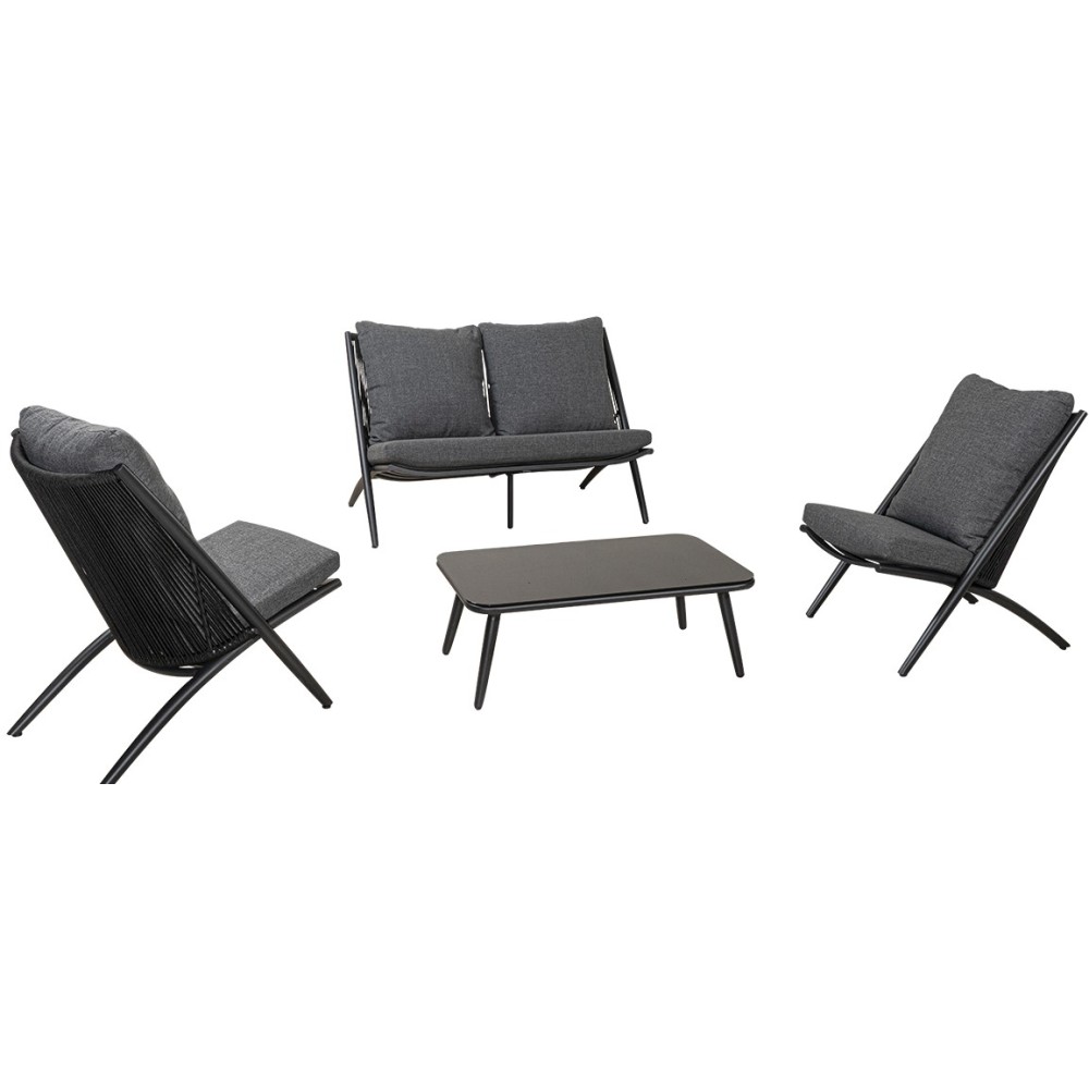 Σαλόνι Arrow set αλουμινίου ανθρακί Σαλόνι Arrow set αλουμινίου ανθρακί