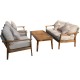 Σαλόνι Lounge Set Acacia ξύλινο με σχοινί