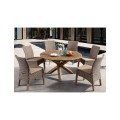 Ξύλινο Στρογγυλό Τραπέζι Maddox 140 x 72(h)cm