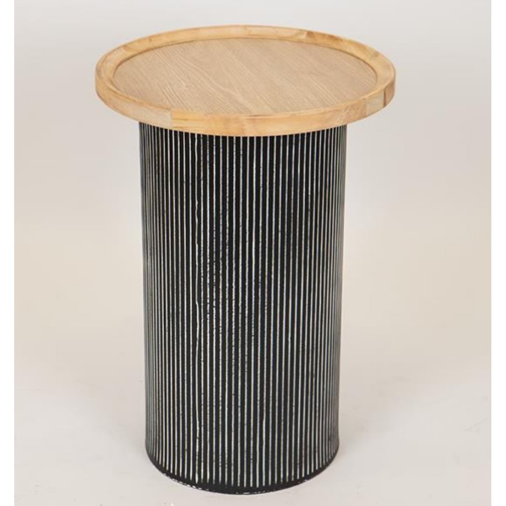 Βοηθητικό τραπεζάκι ξύλινο Natural 35Χ35Χ51cm Βοηθητικό τραπεζάκι ξύλινο Natural 35Χ35Χ51cm