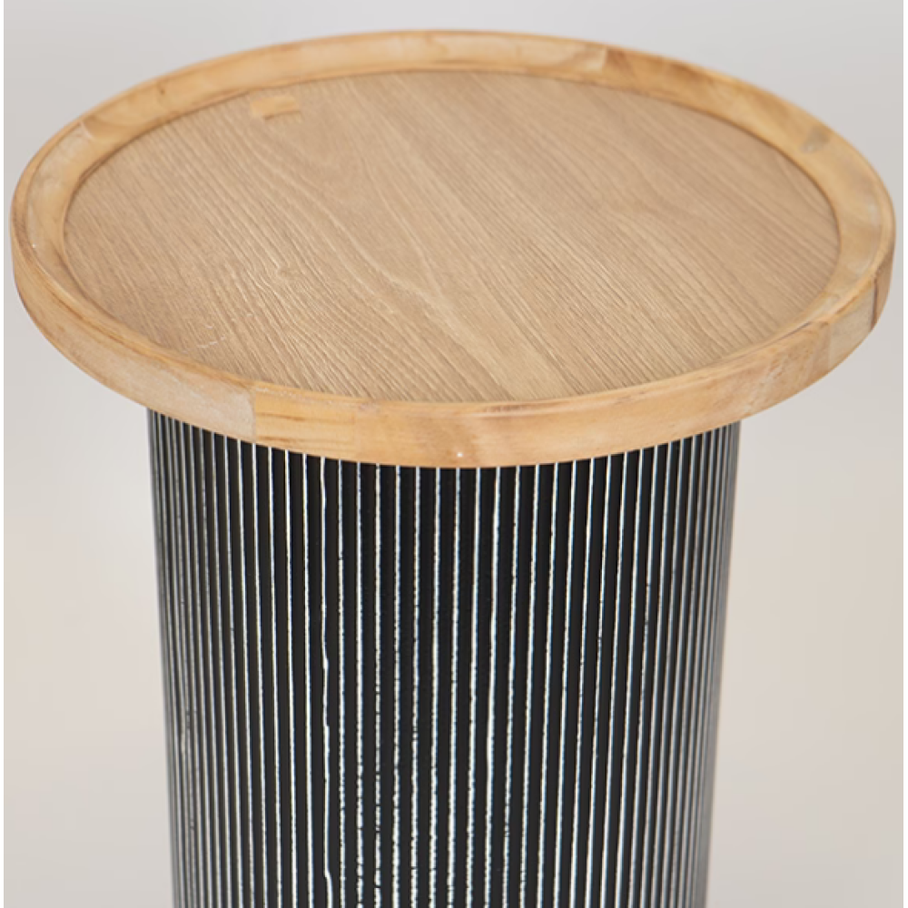 Βοηθητικό τραπεζάκι ξύλινο Natural 35Χ35Χ51cm Βοηθητικό τραπεζάκι ξύλινο Natural 35Χ35Χ51cm