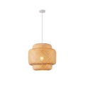 Φωτιστικό κρεμαστό bamboo μονόφωτο μπεζ arte illumina aura