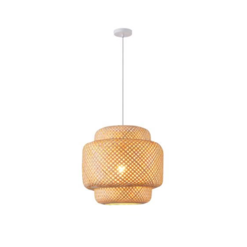 Φωτιστικό κρεμαστό bamboo μονόφωτο μπεζ arte illumina aura