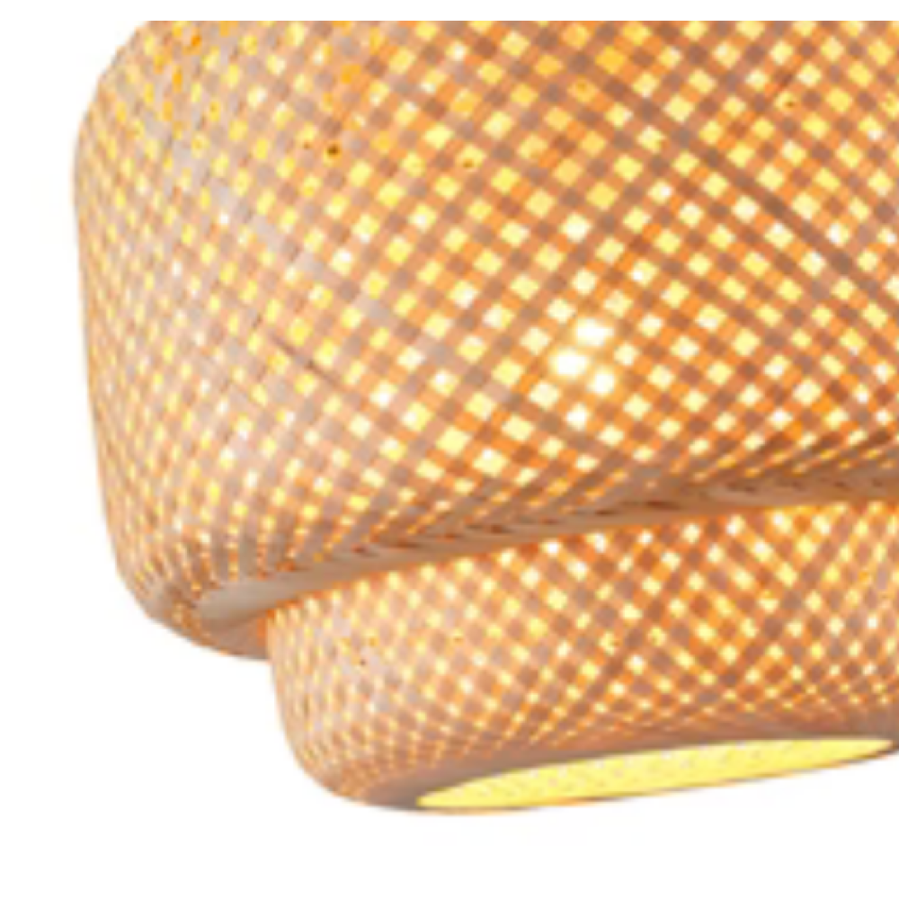 Φωτιστικό κρεμαστό bamboo μονόφωτο μπεζ arte illumina aura