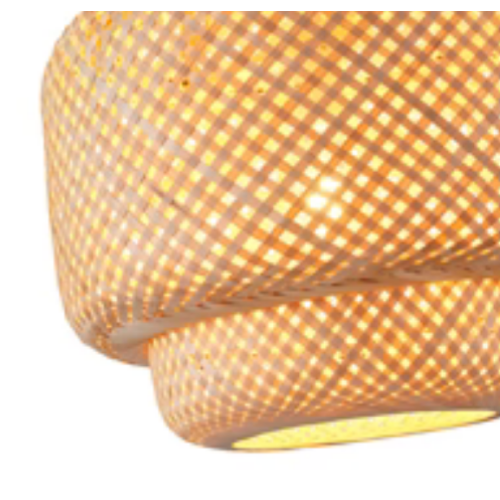 Φωτιστικό κρεμαστό bamboo μονόφωτο μπεζ arte illumina aura