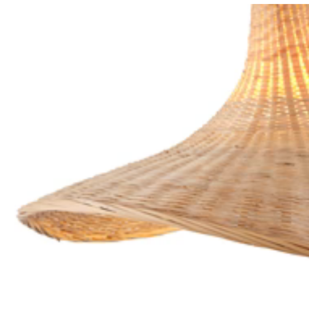 Φωτιστικό κρεμαστό bamboo μονόφωτο μπεζ arte illumina visor Φωτιστικό κρεμαστό bamboo μονόφωτο μπεζ arte illumina visor