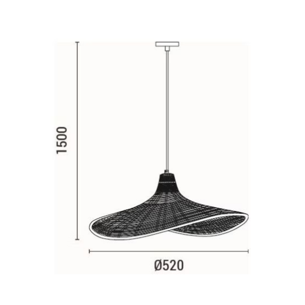 Φωτιστικό κρεμαστό bamboo μονόφωτο μπεζ arte illumina visor Φωτιστικό κρεμαστό bamboo μονόφωτο μπεζ arte illumina visor