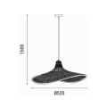 Φωτιστικό κρεμαστό bamboo μονόφωτο μπεζ arte illumina visor Φωτιστικό κρεμαστό bamboo μονόφωτο μπεζ arte illumina visor