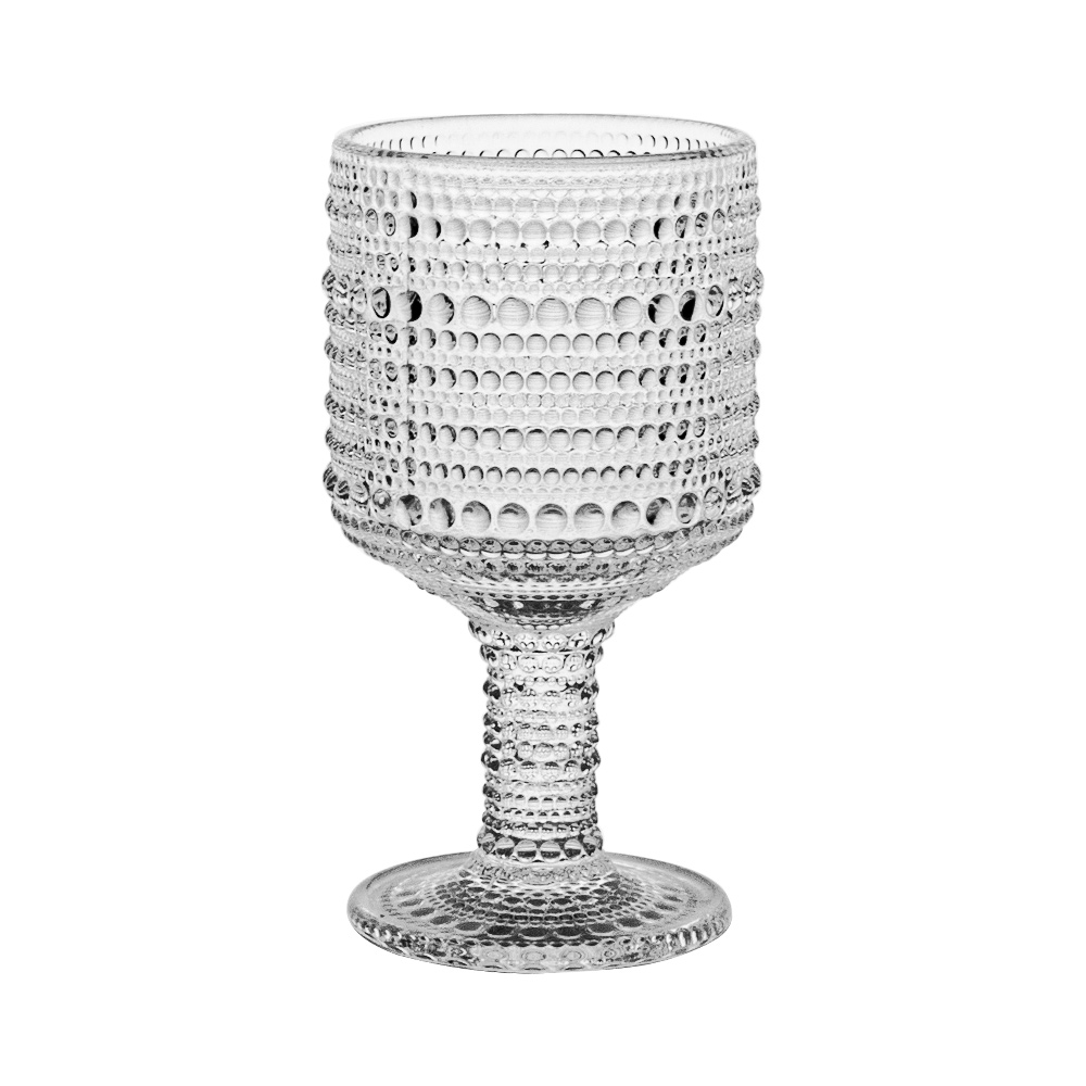 Baroque σετ ποτήρια κρασιού 6τμχ με πόδι διάφανο 290ML
