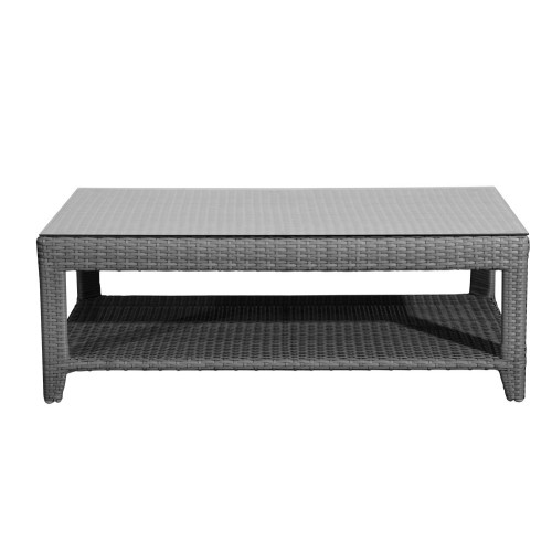 Rattan Βοηθητικό Τραπεζάκι (Coffee Table) Με Σκελετό Αλουμινίου Και Τζάμι 130 x 65 x 42(h)cm Rattan Βοηθητικό Τραπεζάκι (Coffee Table) Με Σκελετό Αλουμινίου Και Τζάμι 130 x 65 x 42(h)cm