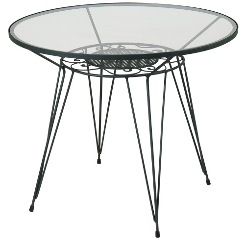 Γαλβανισμένο Στρογγυλό Τραπέζι Μασίφ 100 x 75 cm Γαλβανισμένο Στρογγυλό Τραπέζι Μασίφ 100 x 75 cm
