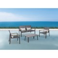 Σαλόνι Aspen-2/Ανθρακί Lounge Set