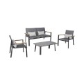 Σαλόνι Aspen-2/Ανθρακί Lounge Set