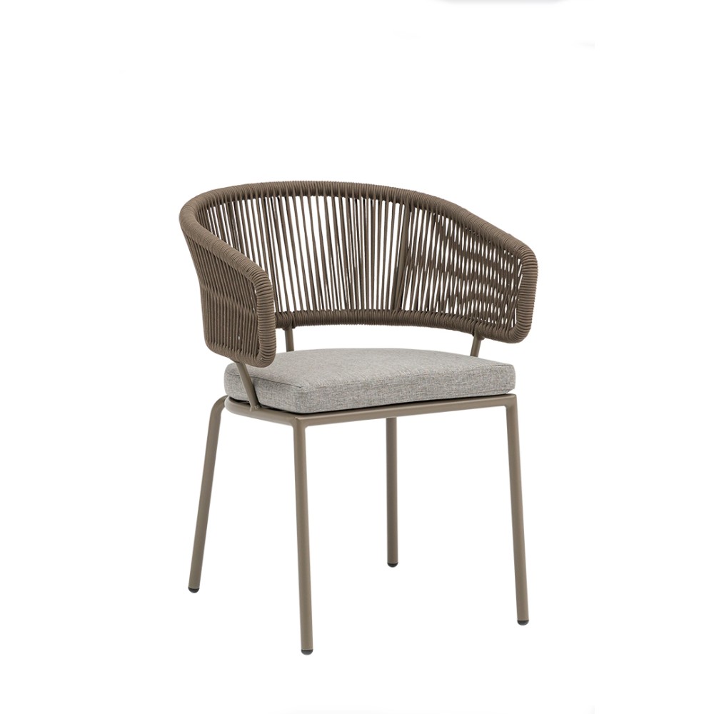 Πολυθρόνα Nancy/P Taupe αλουμινίου-rope Πολυθρόνα Nancy/P Taupe αλουμινίου-rope