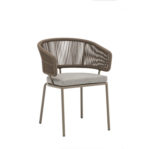 Πολυθρόνα Nancy/P Taupe αλουμινίου-rope Πολυθρόνα Nancy/P Taupe αλουμινίου-rope