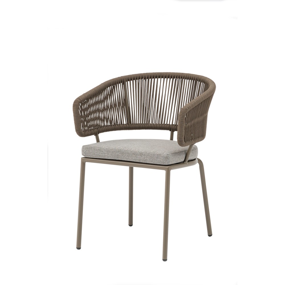 Πολυθρόνα Nancy/P Taupe αλουμινίου-rope Πολυθρόνα Nancy/P Taupe αλουμινίου-rope