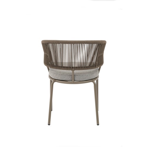 Πολυθρόνα Nancy/P Taupe αλουμινίου-rope Πολυθρόνα Nancy/P Taupe αλουμινίου-rope