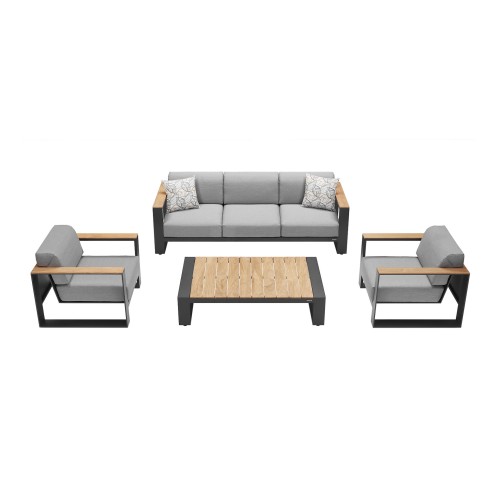 Cambusa-3* Lounge Set σαλόνι κήπου αλουμινίου Cambusa-3* Lounge Set σαλόνι κήπου αλουμινίου