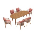 Vasca/D7 Dining Set 7 τεμαχίων