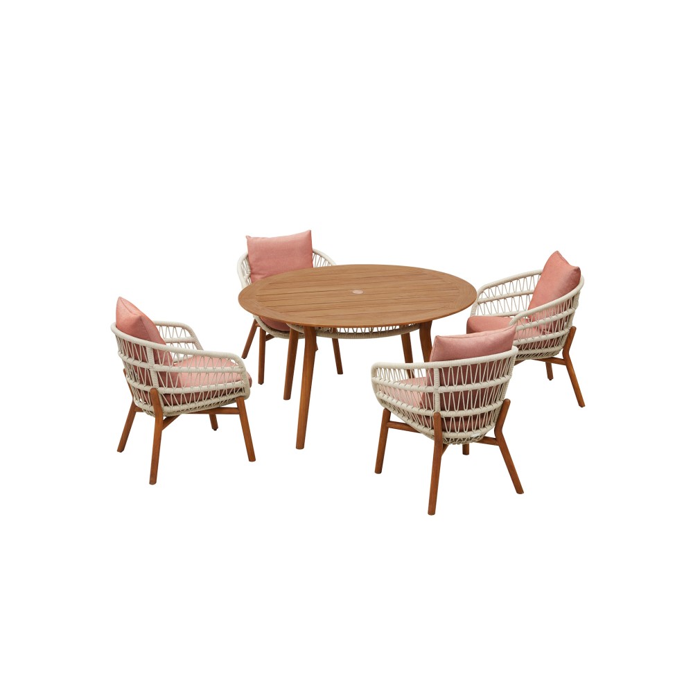 Vasca/D5 Dining Set 5 τεμαχίων