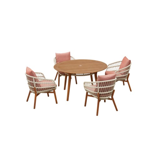 Vasca/D5 Dining Set 5 τεμαχίων