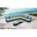 Aio/C6 Blue Γωνιακό Lounge Set