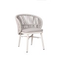 Πολυθρόνα Global/P Grey-White αλουμινίου-rope Πολυθρόνα Global/P Grey-White αλουμινίου-rope