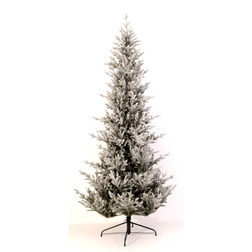 Δέντρο Norway Slim Flocked 150cm με plastic pvc φύλλωμα mix
