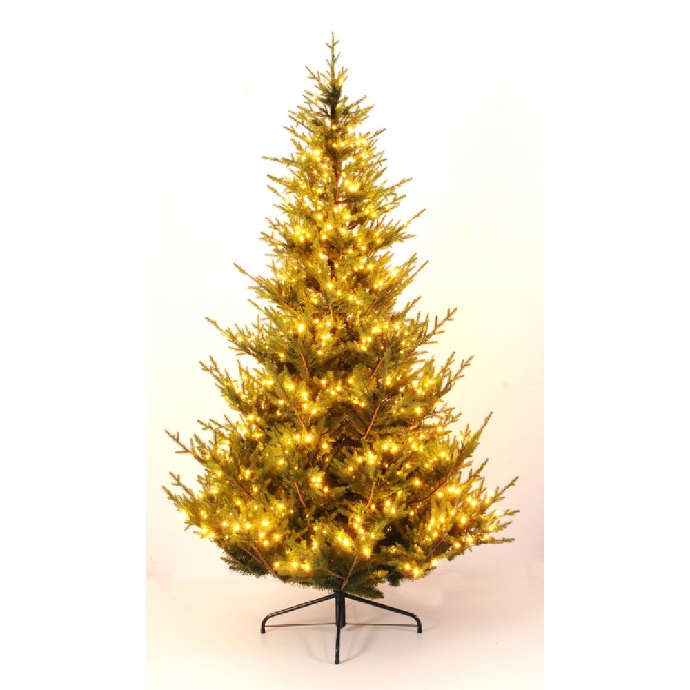 Δέντρο Norway 2,40cm 1000Led με plastic pvc φύλλωμα mix