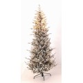 Δέντρο Norway Slim Flocked 250Led 180cm με plastic pvc φύλλωμα mix Δέντρο Norway Slim Flocked 250Led 180cm με plastic pvc φύλλωμα mix
