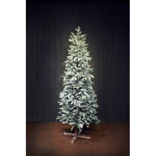 Δέντρο Alpine Frosted 180cm με 300led χιονισμένο slim line