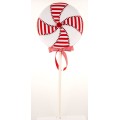 Κρεμαστό γλειφιτζούρι candy βελούδο 15Χ48cm λευκό-κόκκινο Κρεμαστό γλειφιτζούρι candy βελούδο 15Χ48cm λευκό-κόκκινο