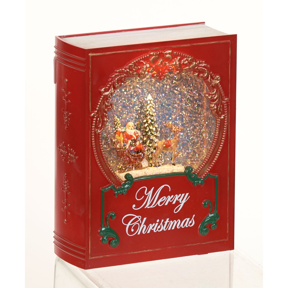 Xmas βιβλίο καρυοθραύστης φωτιζόμενο με νερό 20cm Xmas βιβλίο καρυοθραύστης φωτιζόμενο με νερό 20cm