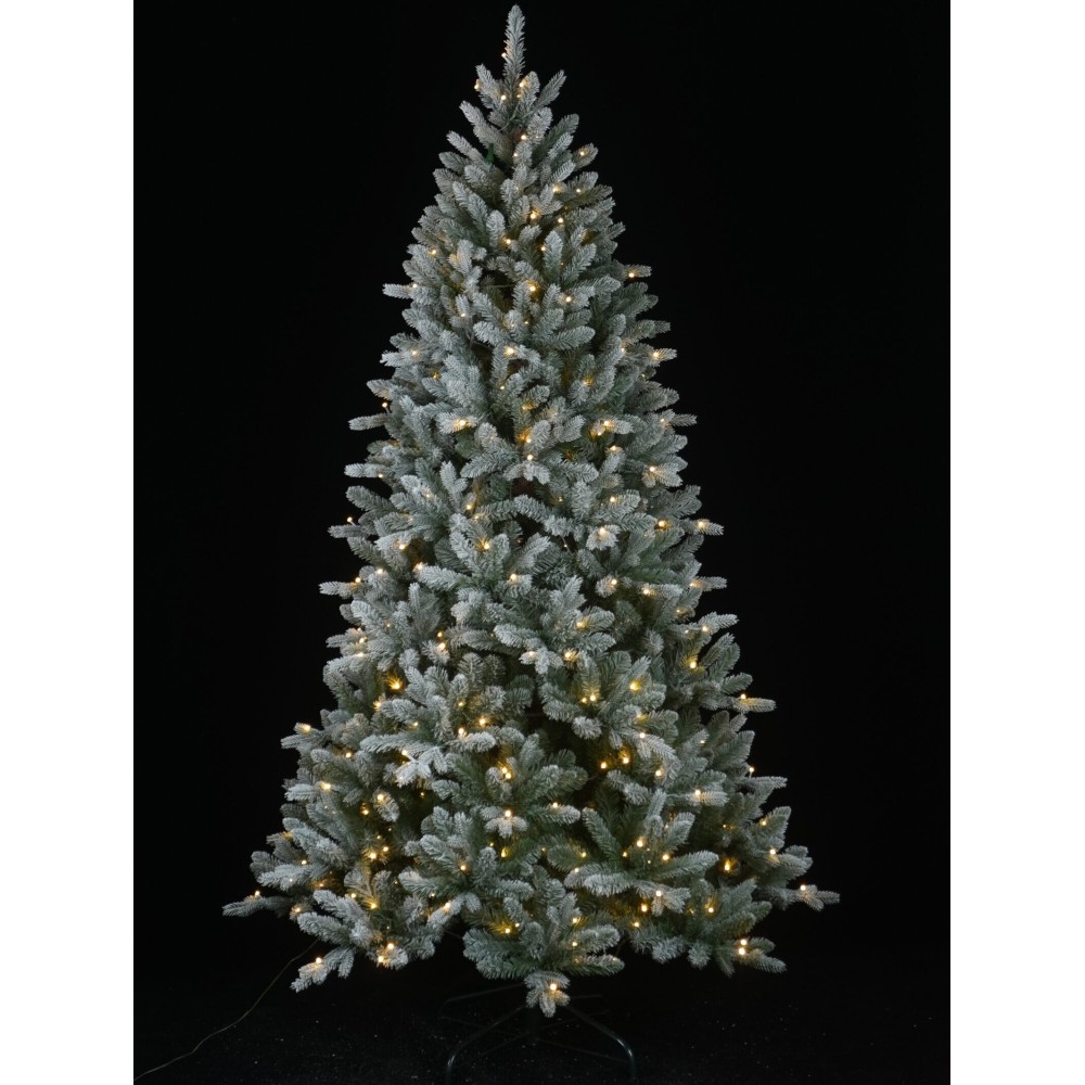 Δέντρο Dallas Flocked 210cm με 400 λευκά led