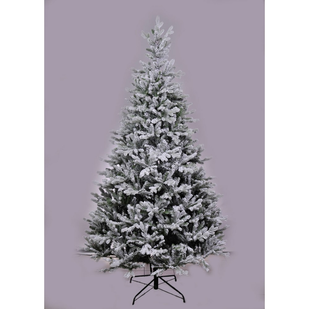 Δέντρο Chicago Flocked 240cm με plastic pvc φύλλωμα mix Δέντρο Chicago Flocked 240cm με plastic pvc φύλλωμα mix