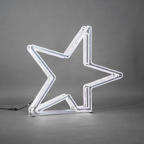 Φωτοσχέδιο 89x90x14cm αστέρι 3D νέον διπλής όψεως λευκή Φωτοσχέδιο 89x90x14cm αστέρι 3D νέον διπλής όψεως λευκή