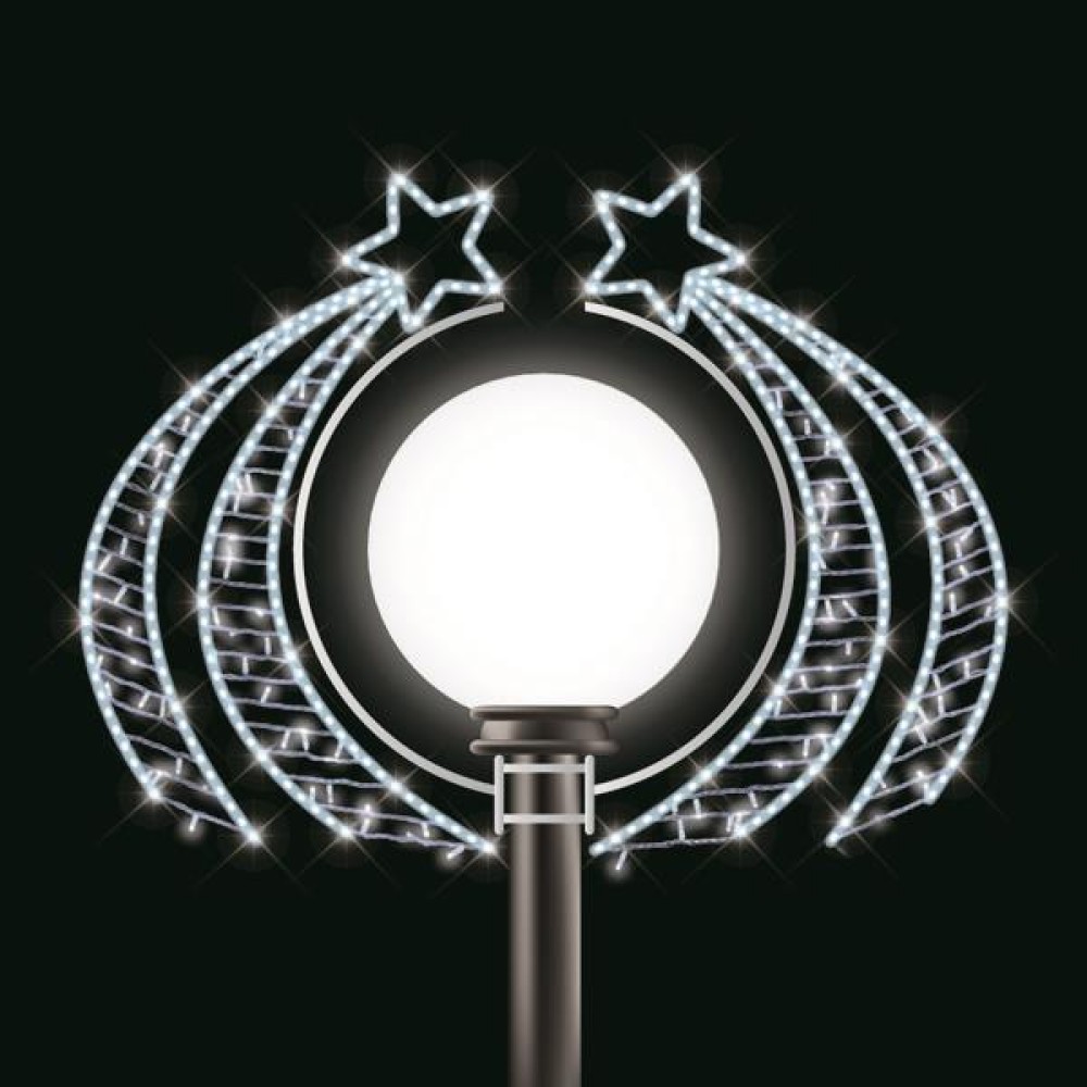 Φωτοσχέδιο 120x75cm κομήτης, λευκό LED Φωτοσχέδιο 120x75cm κομήτης, λευκό LED