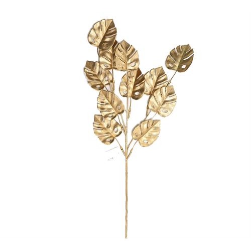 Φύλλα monstera σατινέ χρυσό 75cm